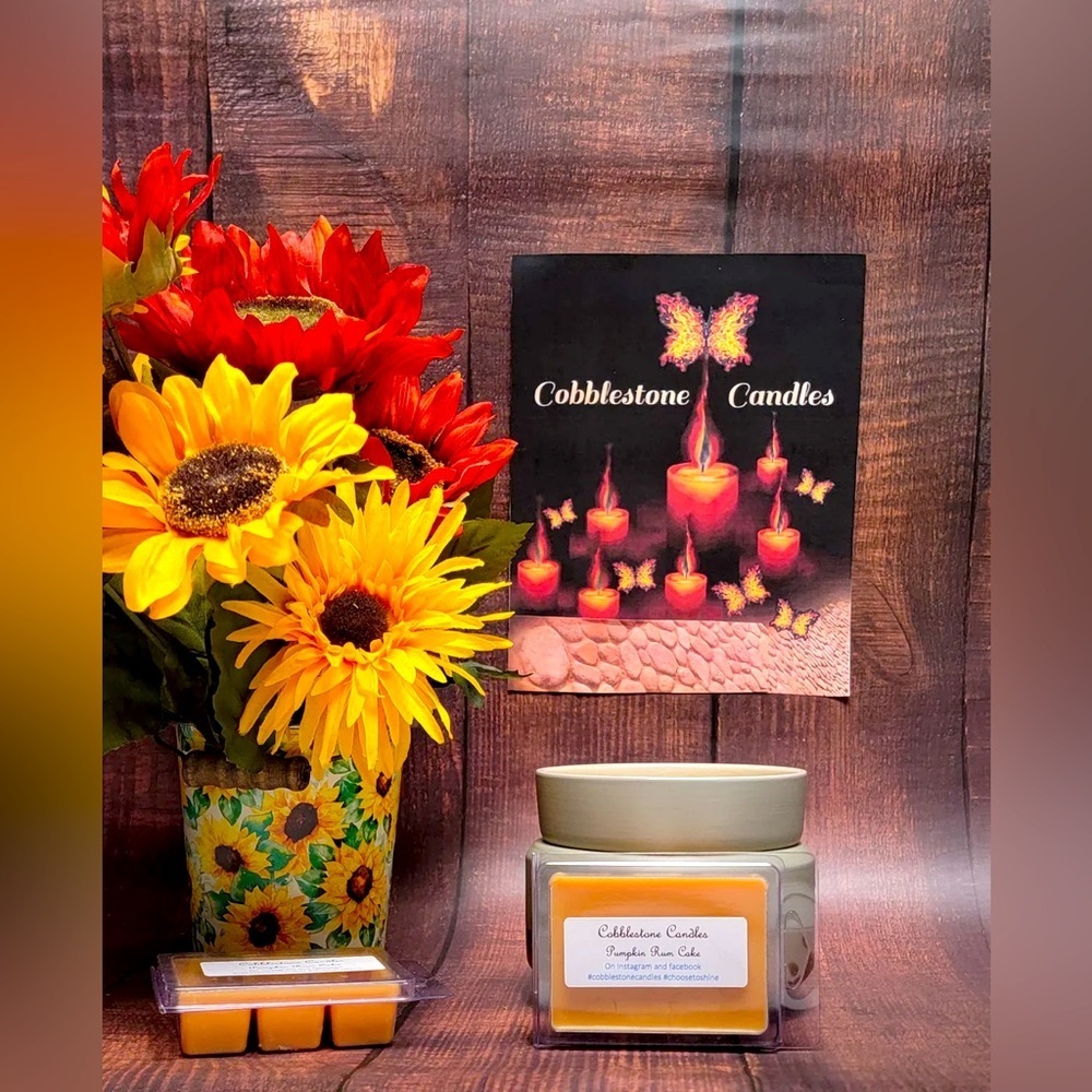 Cobblestone Candles Pumpkin Rum Cake Soy Wax Melt
